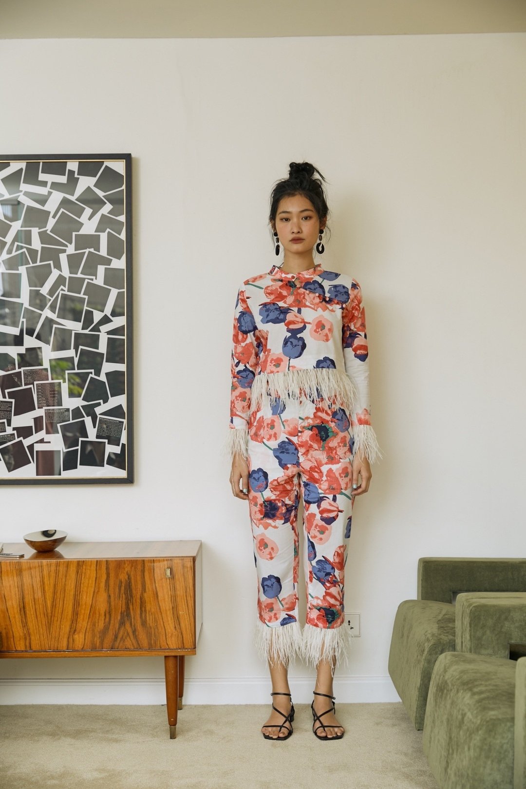 Guilin Qipao Top & Pants - 女装上衣 - 棉 多色