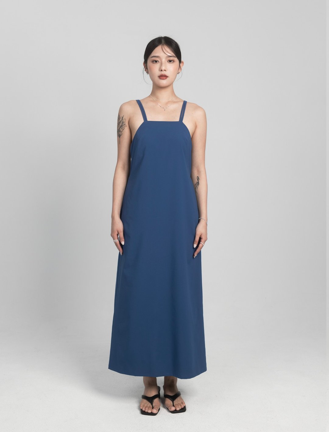 Classic Blue 经典蓝 / Quick Dry 水陆机能口袋 Bra 长洋装 - 女装泳衣/比基尼 - 其他材质 蓝色