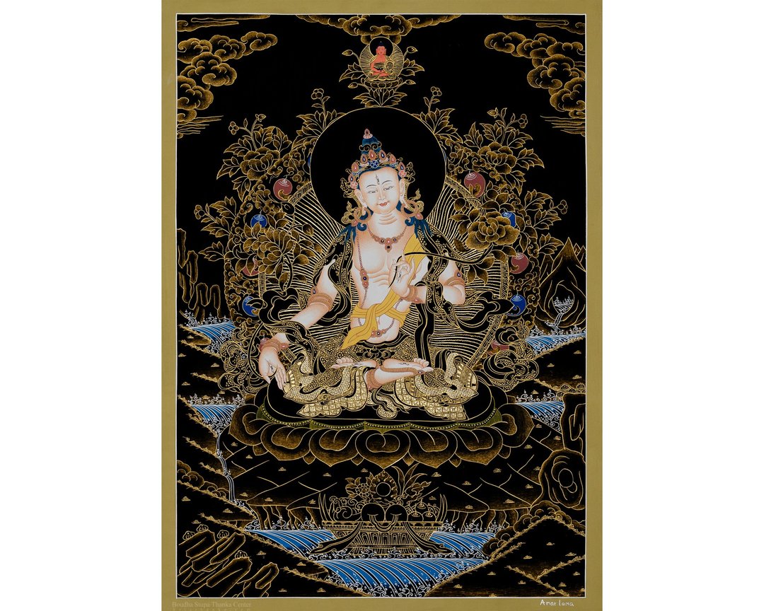 白度母唐卡 | 西藏唐卡艺术家居装饰 - 墙贴/壁贴 - 其他材质 多色