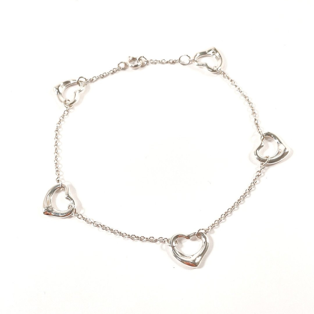[日本直邮，二手，状况良好] Tiffany & Co. 手链，Open Heart，5P，Elsa Peretti ， 银银 - 手链/手环 - 纯银 银色