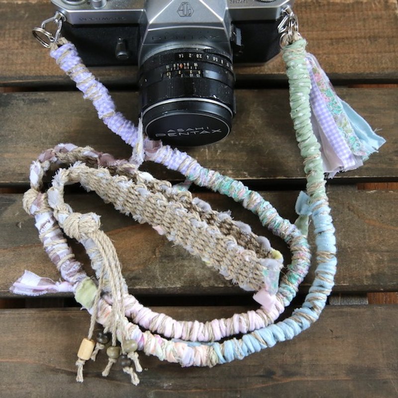 Rip cloth hemp string hemp camera strap # 5 (belt) - 相机背带/脚架 - 棉．麻 