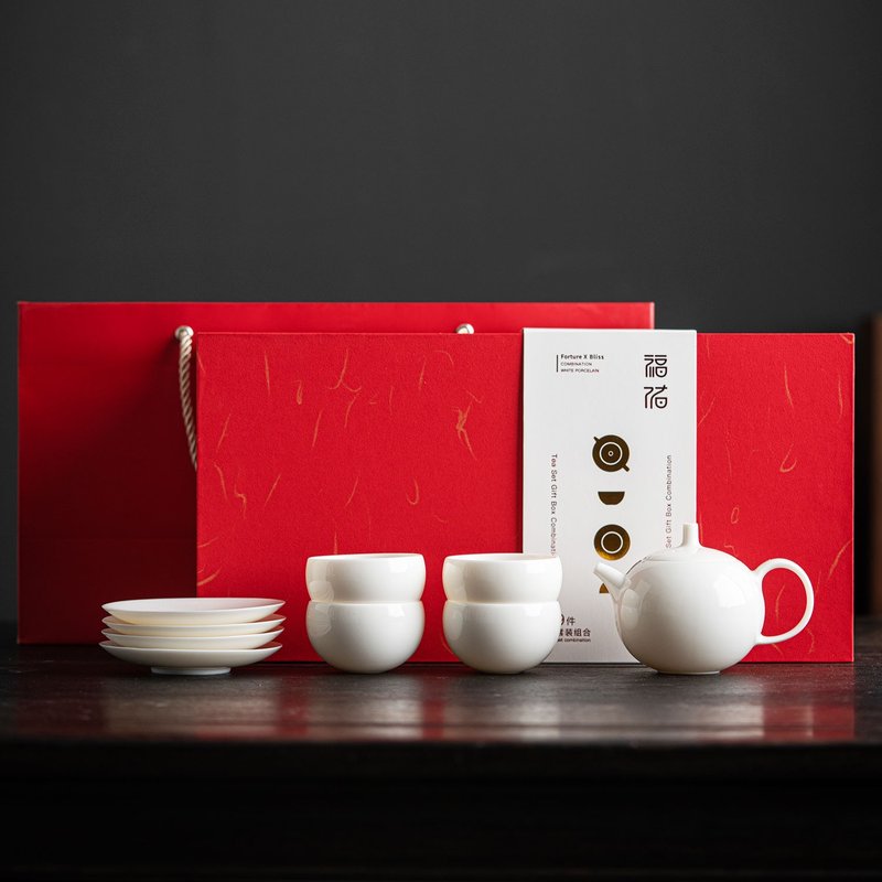 福佑Blessing 白瓷茶具套装 - 茶具/茶杯 - 瓷 白色