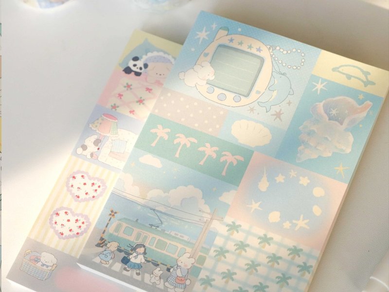 vol.7 【放假干啥呢】可爱治愈便签本 - 笔记本/手帐 - 纸 多色