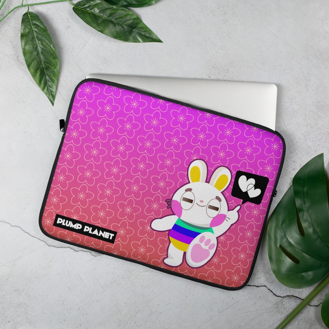 【包邮】Pink Rabbit 粉红兔子笔电保护套  - 适合13寸15寸笔电 - 电脑包 - 防水材质 粉红色