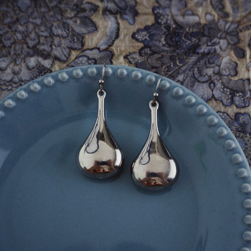 复古耳环 | 银色古典吊坠 | CBI032 - 耳环/耳夹 - 其他材质 银色