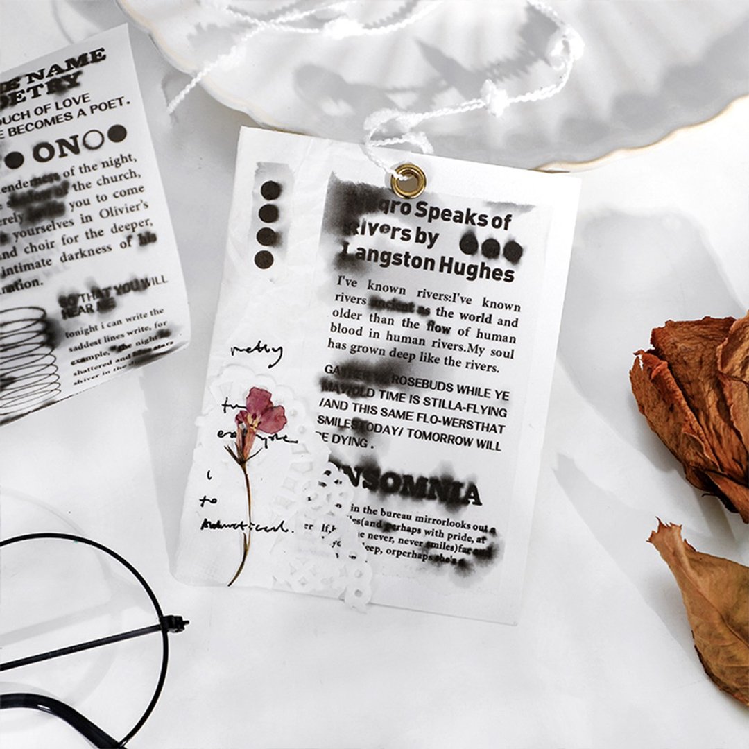 InfeelMediy情绪墨片系列英文字母文字泼墨装饰和纸胶带 - 纸胶带 - 纸 