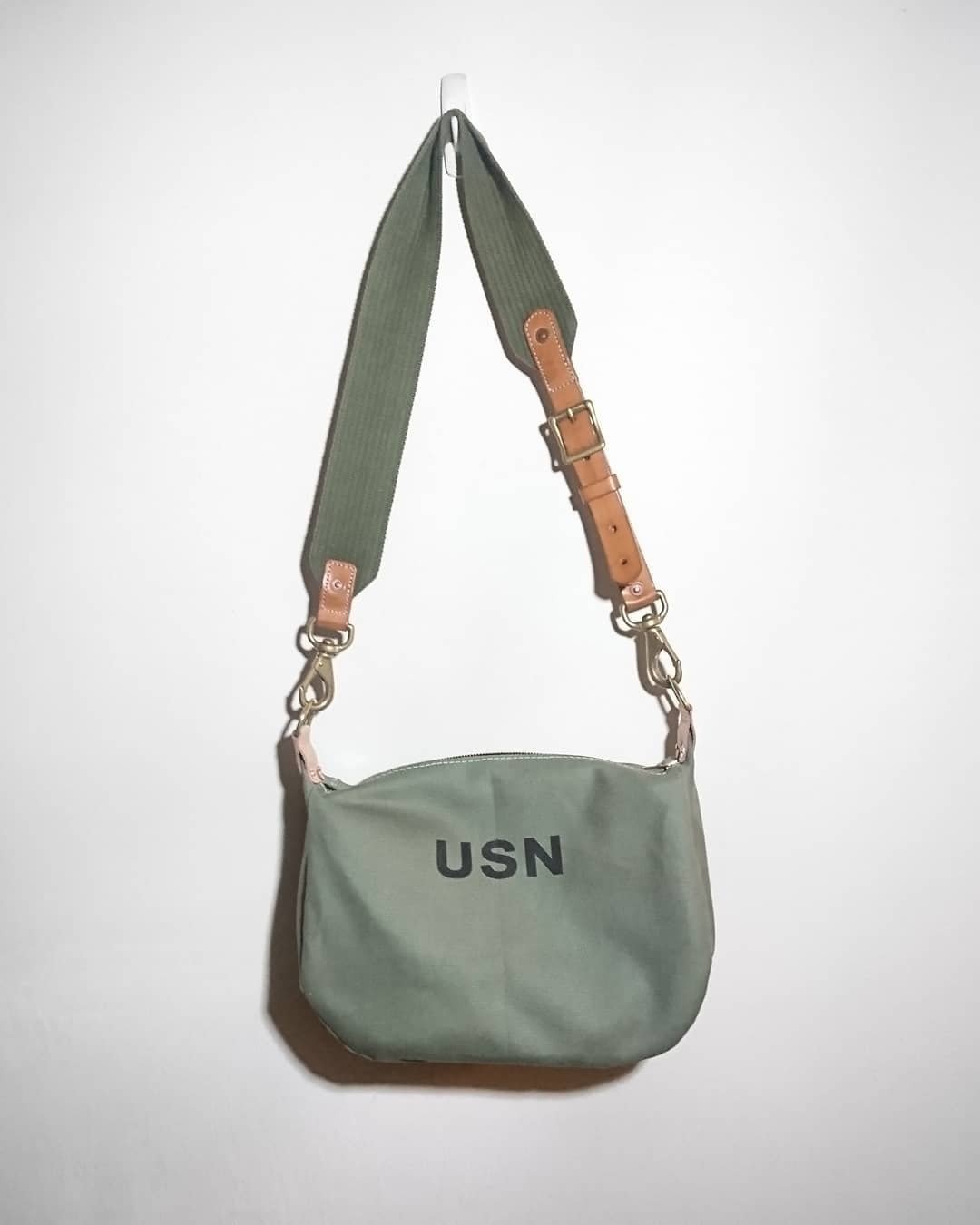 USN canvas bag - 美军USN帆布包 - 侧背包/斜挎包 - 棉．麻 绿色