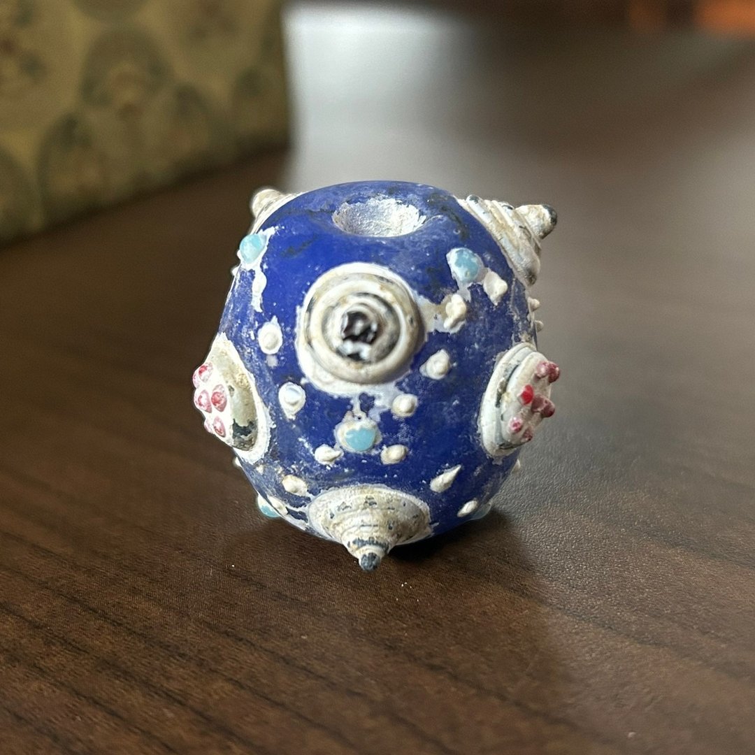战国时期 蜻蜓眼琉璃珠 - 项链 - 玻璃 透明