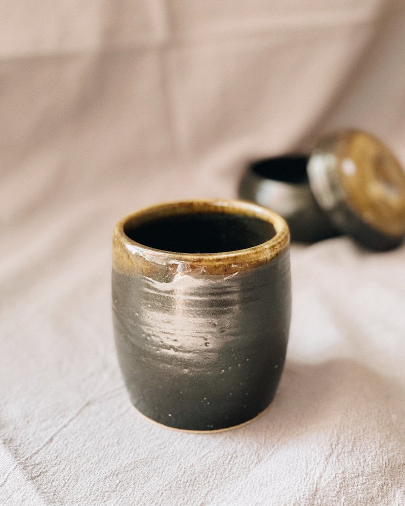 陶瓷手工 | 古铜啡茶杯 - 其他杯子 - 陶 咖啡色