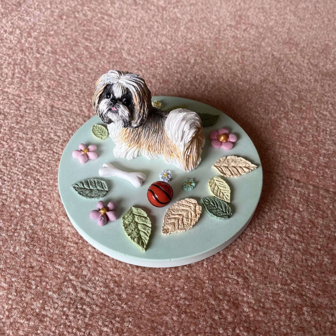 【礼物定制】宝贝西施犬扩香石摆饰 I 音乐盒 - 摆饰 - 其他材质 