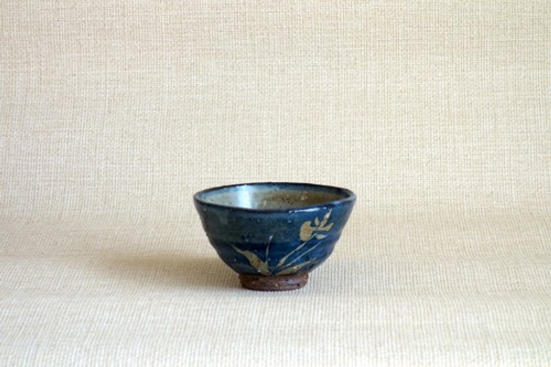 Teacup Goshu drawing Sumire a - 茶具/茶杯 - 陶 蓝色