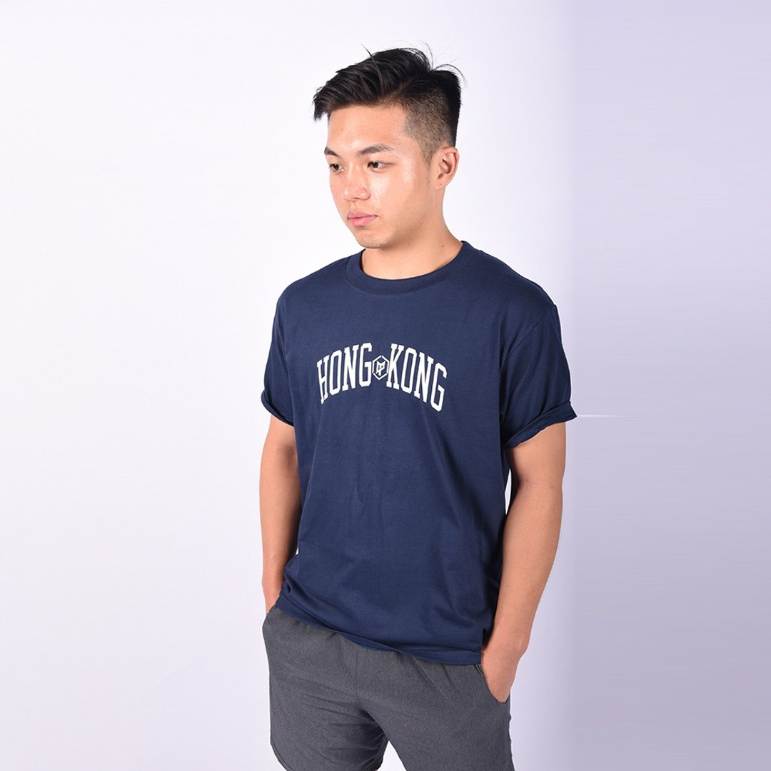 MT【HONG KONG】Compose T-Shirt - 男装上衣/T 恤 - 棉 蓝色