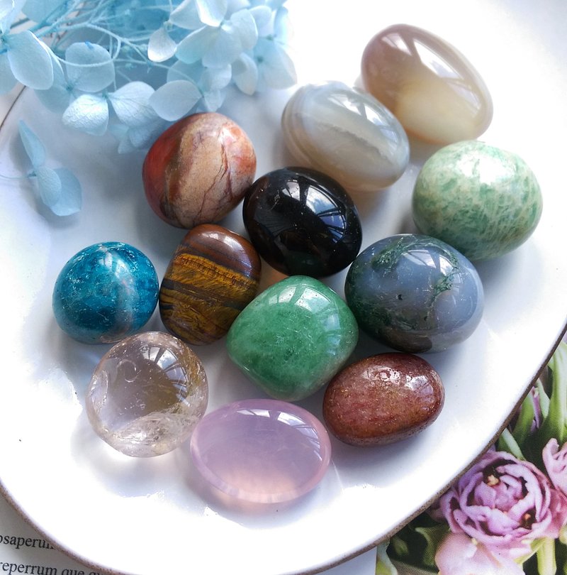 天然滚石组合 打磨件 消磁滚石 口袋能量石 天然矿石 原矿 - 摆饰 - 其他材质 