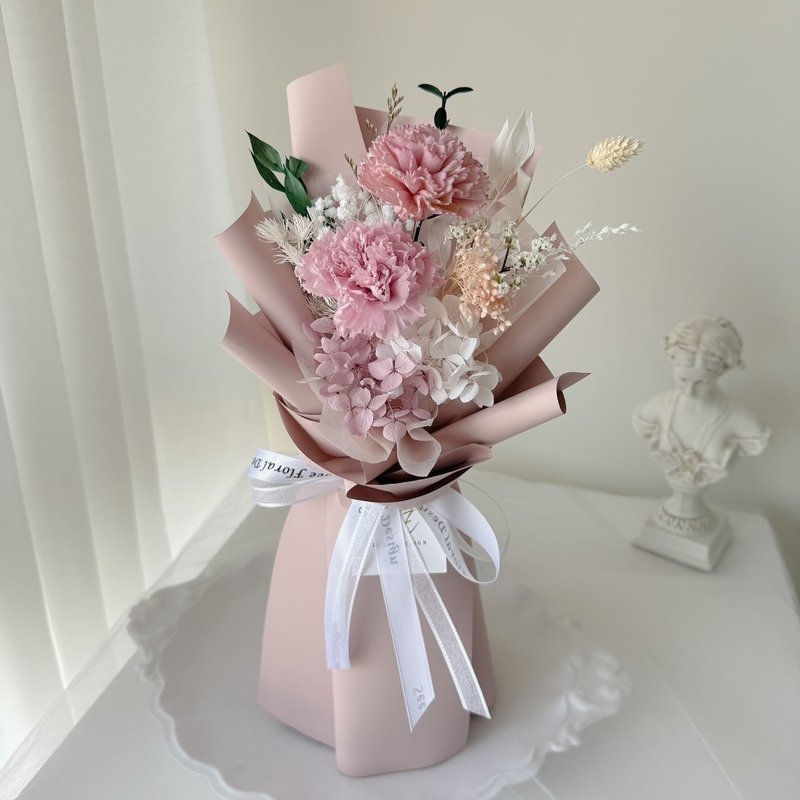SEE 看见花艺设计 |永生康乃馨 | 母亲节 | 暖语康乃馨扩香花束 - 干燥花/捧花 - 植物．花 