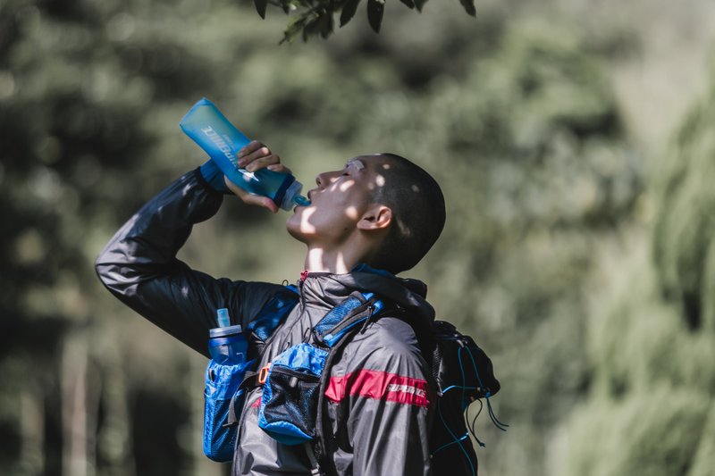 【SUPERACE】越野软式水壶500ML - 水瓶/水壶 - 硅胶 蓝色