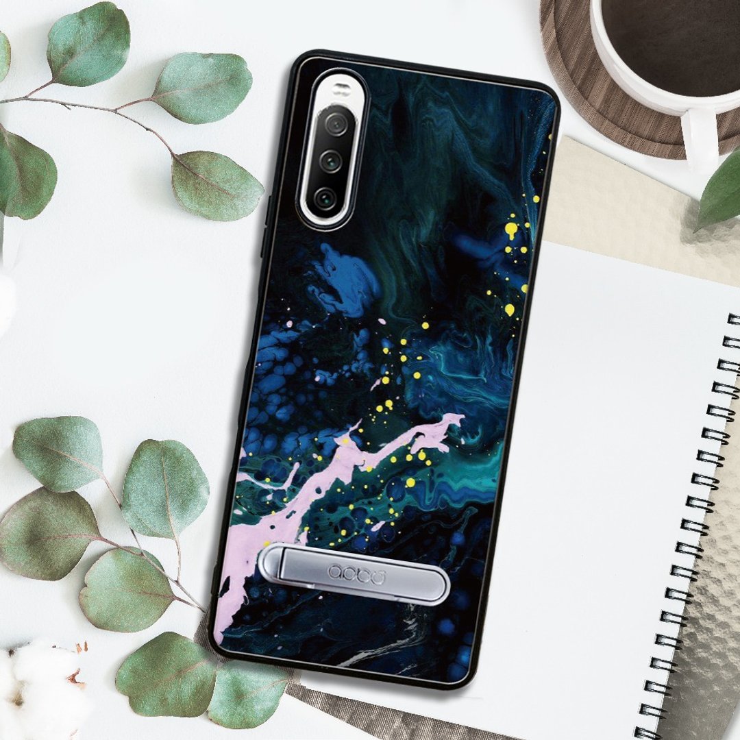 Sony Xperia 10 IV 减震立架手机壳-抽象画 - 手机壳/手机套 - 其他材质 多色