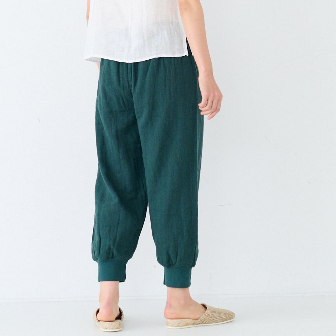 Slavic mosquito net pants - 中性裤装 - 棉 绿色