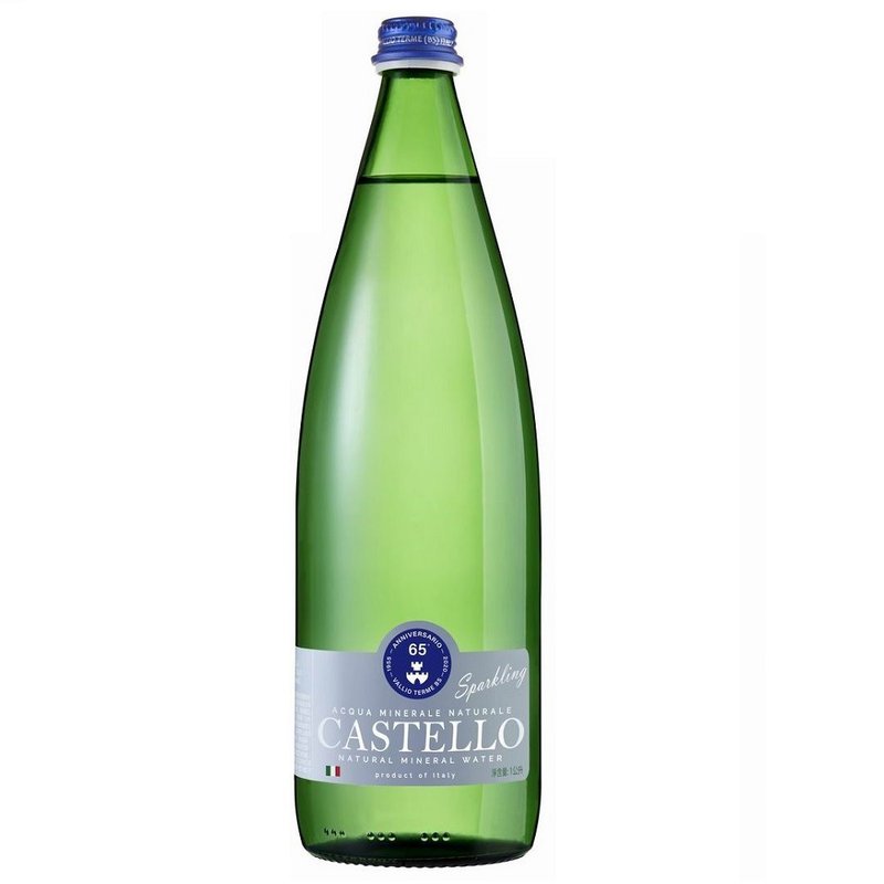 CASTELLO卡司得洛气泡矿泉水 1000ML 6瓶/箱 - 健康/养生 - 玻璃 透明