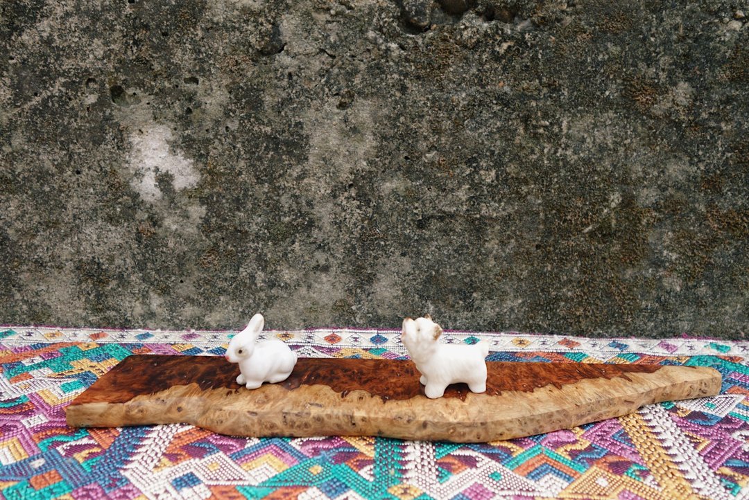 ShouZhuo handmade---花梨瘿刀柄状摆件 - 摆饰 - 木头 红色