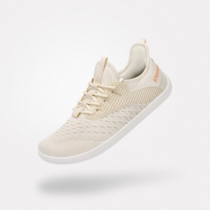 【Saguaro】Go I - Casual Barefoot Shoes 赤足鞋 奶油白 - 芭蕾鞋/娃娃鞋 - 聚酯纤维 蓝色