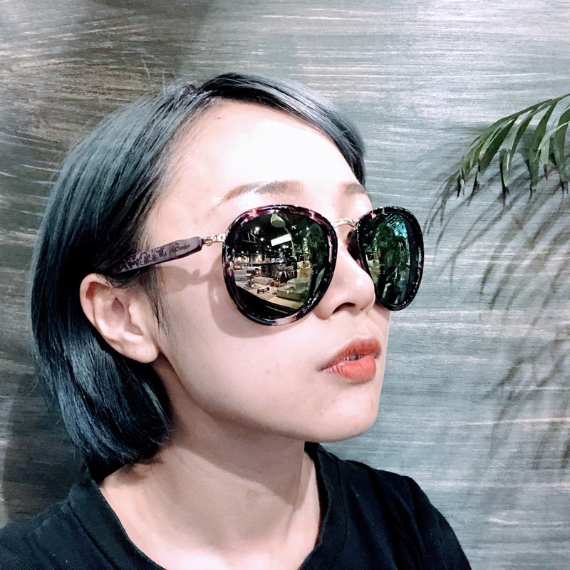 Mr.Banboo台湾手工眼镜【雕刻老窗花 寒梅系列 】墨镜  台湾桂竹 - 眼镜/眼镜框 - 竹 