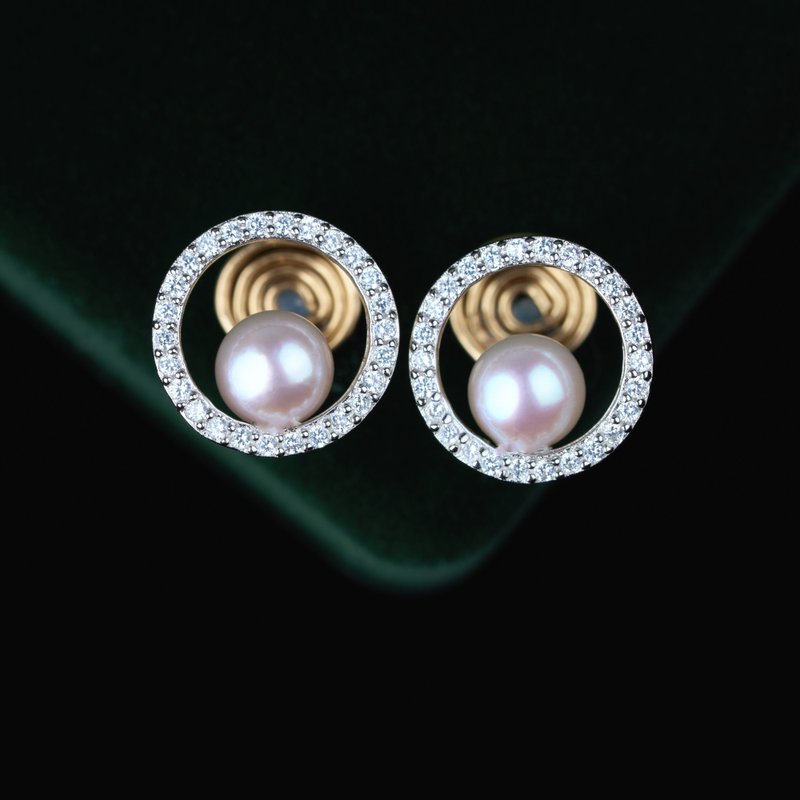 假装有耳洞无痛无佩戴感Akoya珍珠耳夹 - 耳环/耳夹 - 珍珠 