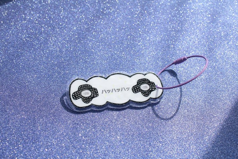 HaHaHa Chillhihi 双层单面压克力钥匙圈 - 钥匙链/钥匙包 - 压克力 多色