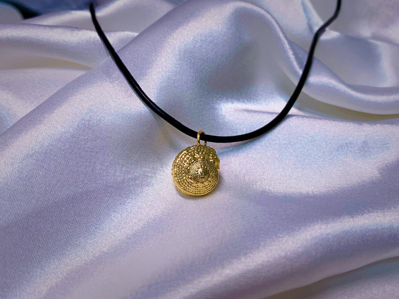 真皮圆黑色复古牛皮绳 皮革项链 加购卖场- 怪物小姐Ms.Beasty - 项链 - 真皮 黑色