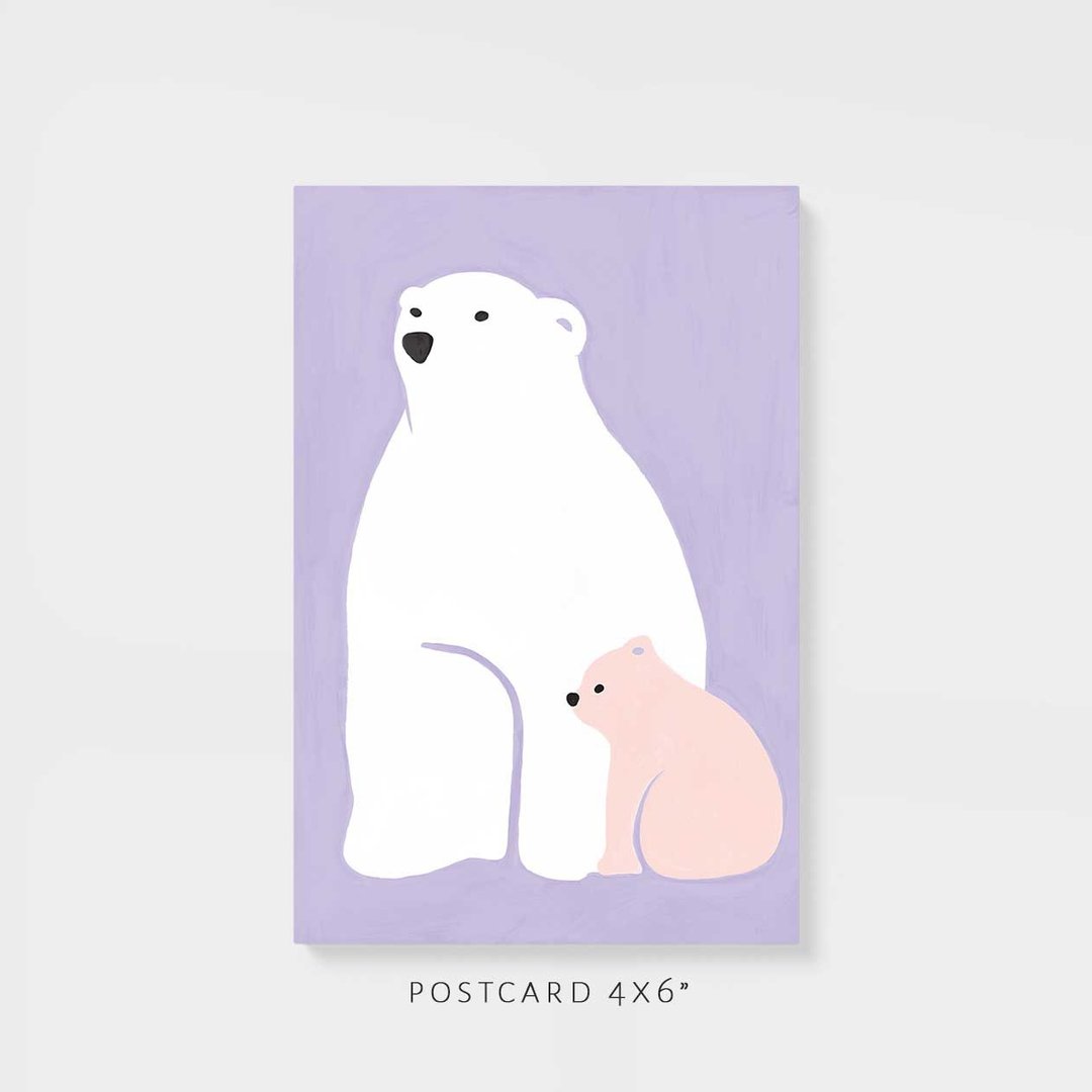 明信片 | Polar - 卡片/明信片 - 纸 紫色