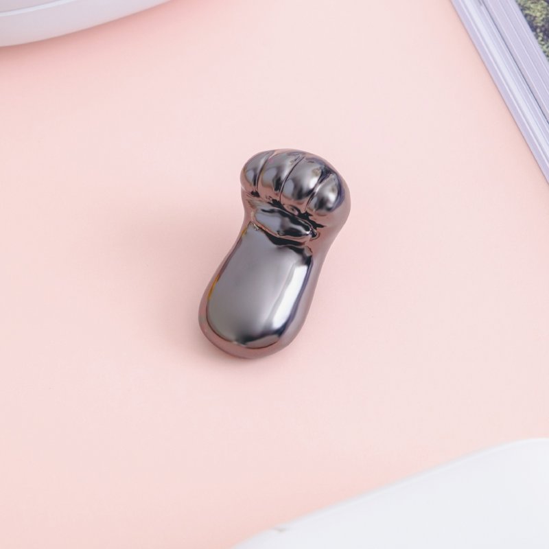 保庇BOBEE 金喜招财猫小猫掌招财纸镇 - 钛黑平安 - 摆饰 - 其他金属 黑色