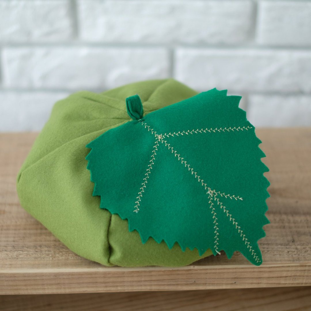 [Vegetable hat] Perilla hat for adults - 帽子 - 羊毛 绿色