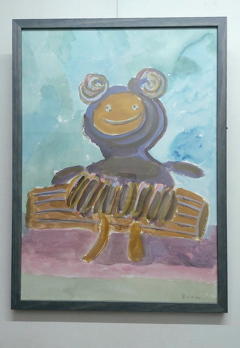 原画 花花精灵 - 海报/装饰画/版画 - 纸 紫色