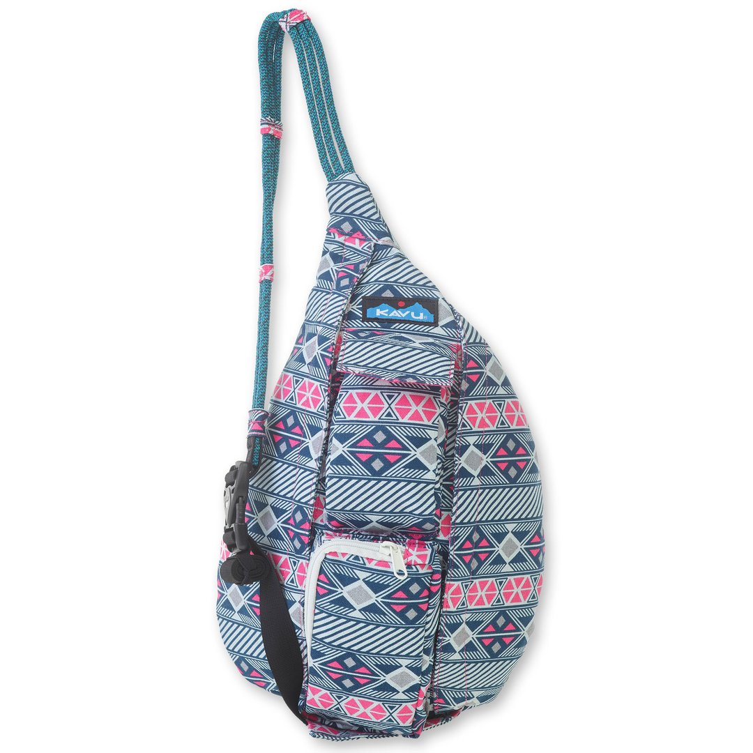【西雅图 KAVU】 Mini Rope Bag 休闲肩背包 宝石镶嵌 #9150 - 侧背包/斜挎包 - 其他材质 蓝色