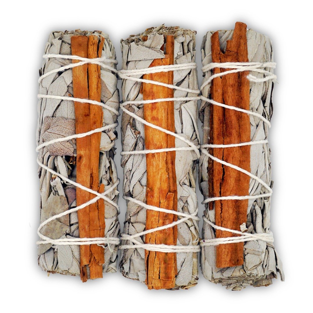 Faiza Naturals 加洲肉桂白鼠尾草烟薰棒 4寸 一束 真空包装 - 香薰/精油/线香 - 植物．花 绿色