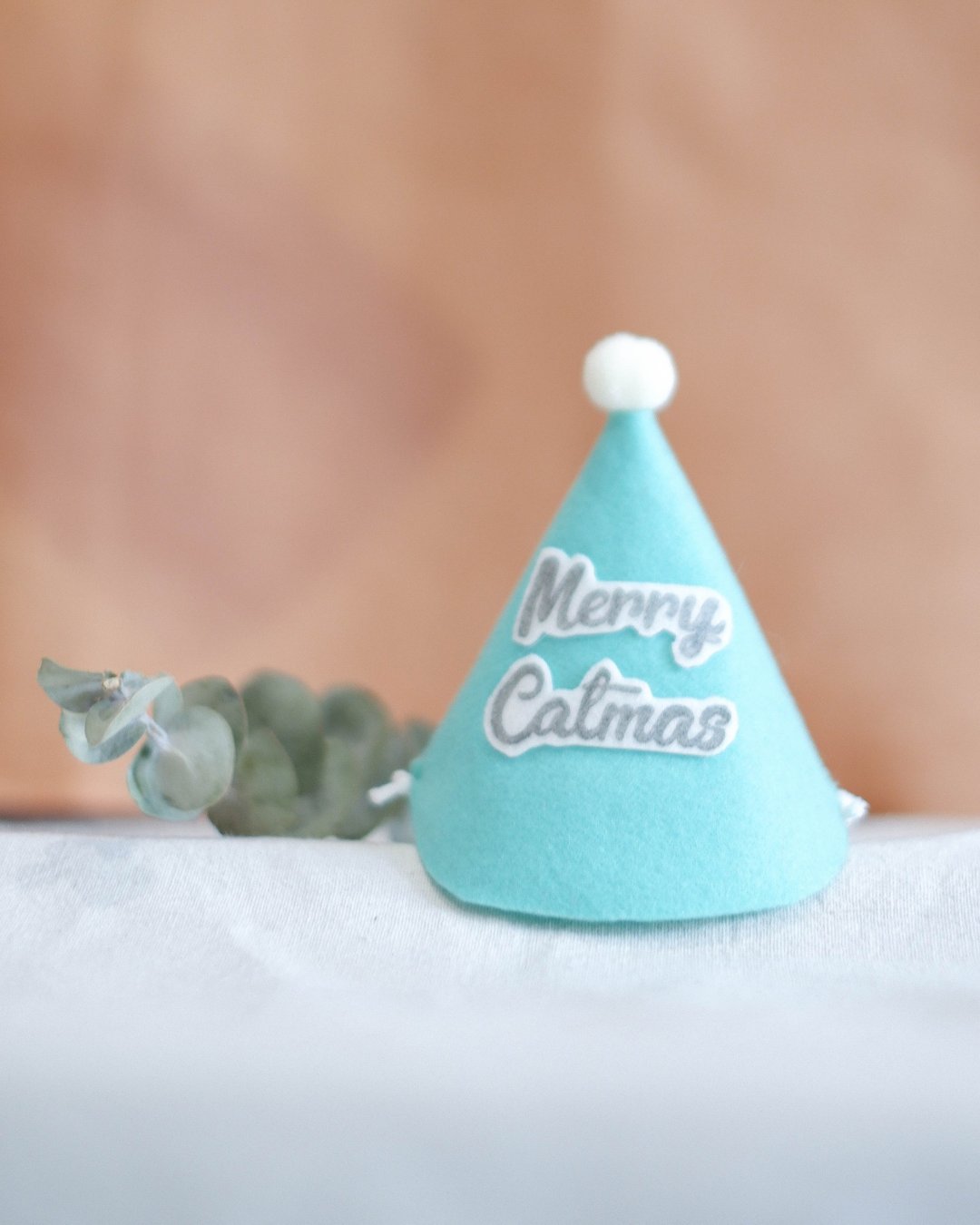 Christmas hat for pet, Cat Accessories, Santa Claus Hat For Cats,Santa hat,Green - 项圈/牵绳 - 棉．麻 绿色