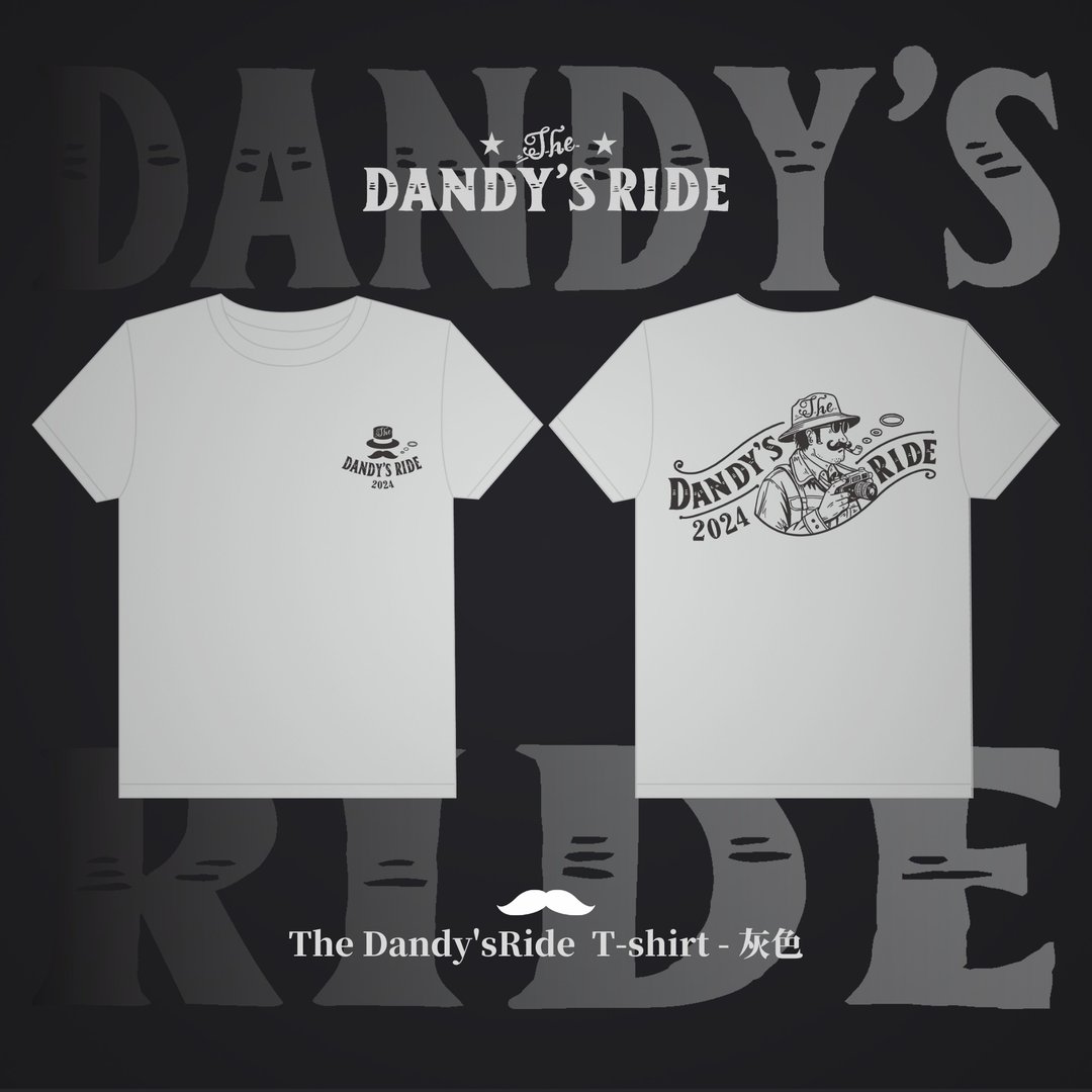 2024 12th THE DANDY'S RIDE 胡子老爹 限定T-shirt 短袖上衣 - 女装 T 恤 - 棉 