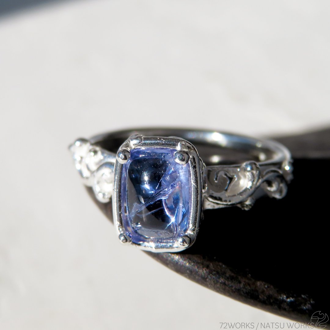 坦桑石 戒指 / Tanzanite Ring Ll - 戒指 - 宝石 蓝色