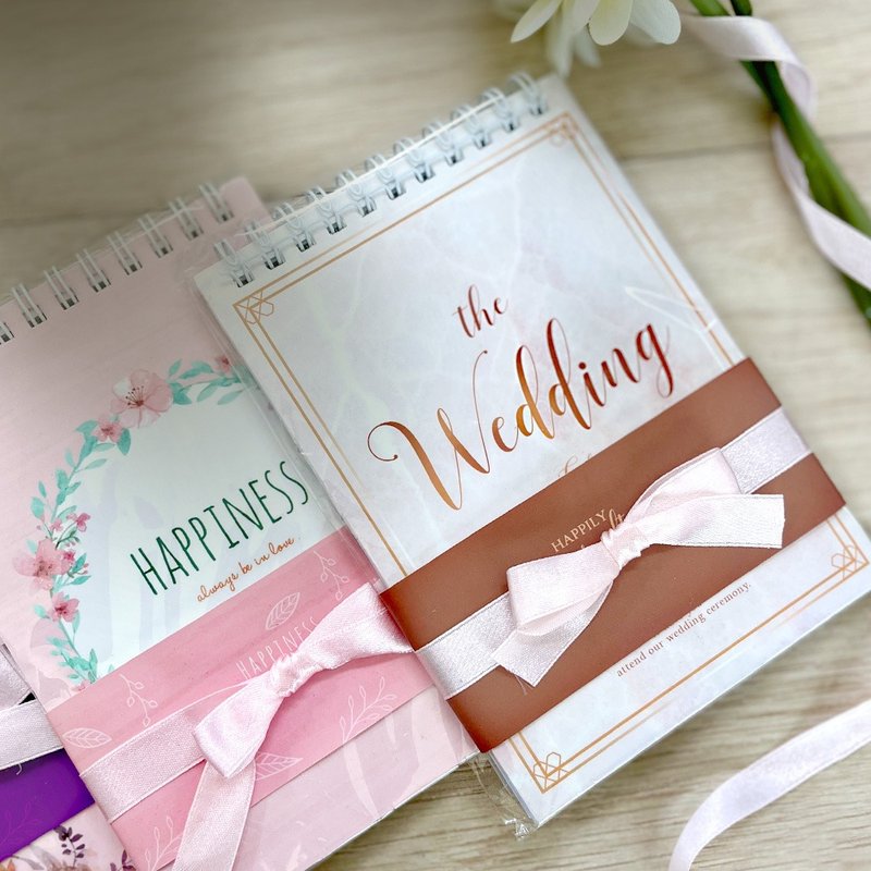 随身笔记本-婚礼小物-二次进场-桌上礼-送客礼-婚礼布置 - 笔记本/手帐 - 纸 白色