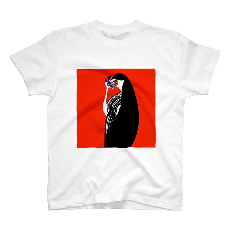 The mask 中性短T - 女装 T 恤 - 棉．麻 多色