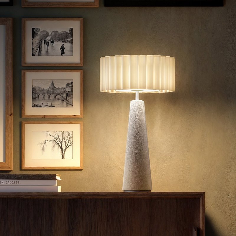 意大利UBIQUA Blok 凝石简约风USB充电式台灯 - 灯具/灯饰 - 水泥 灰色