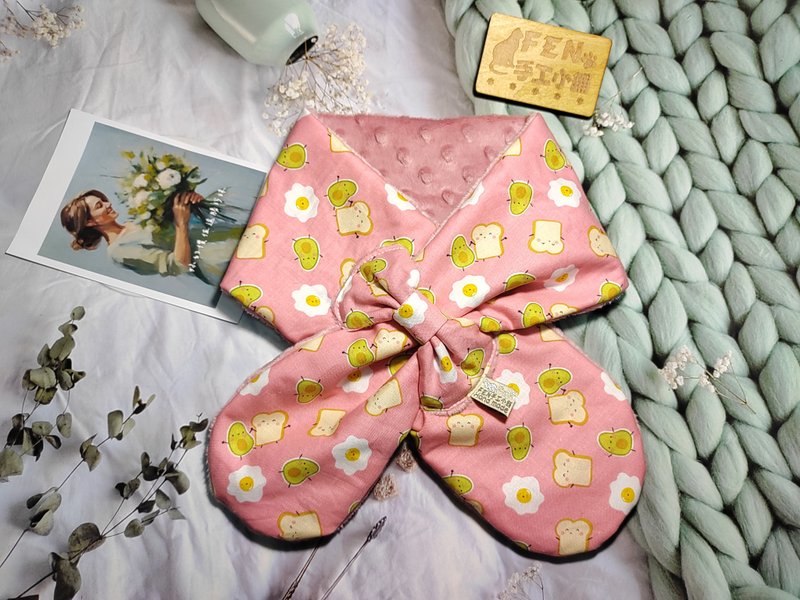 韩国布粉底甜蜜早点蝴蝶结围脖-不分年龄围脖-围巾-脖围-短围巾-- - 围巾/披肩 - 棉．麻 