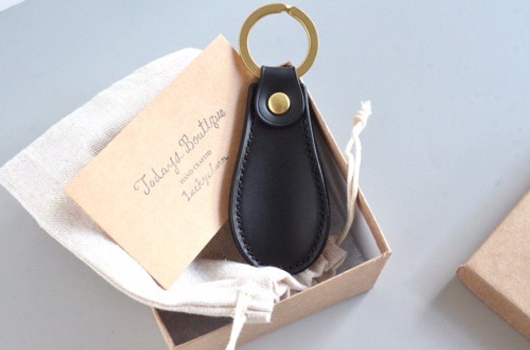 Shoes horn [leather shoe horn] black - 其他 - 真皮 黑色