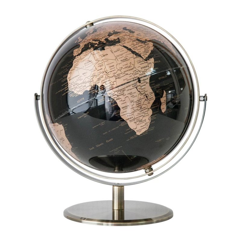 SkyGlobe 10寸精致深蓝色360度旋转地球仪(英文版) - 摆饰 - 塑料 蓝色