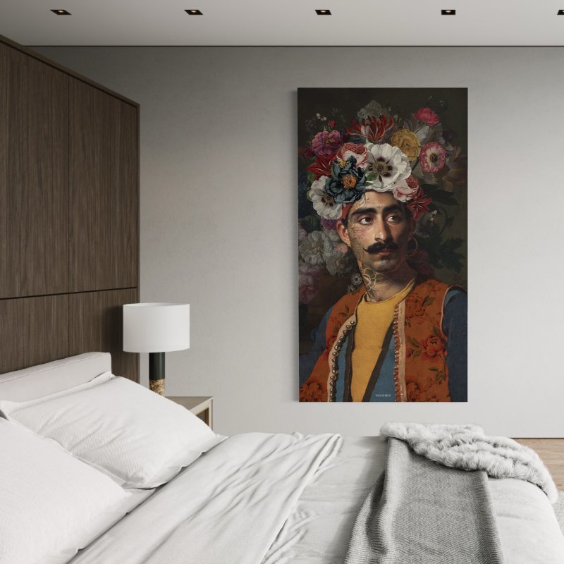 法国VOGLIO BENE【哈桑】超大型挂画/挂布/壁挂/装饰画 - 海报/装饰画/版画 - 聚酯纤维 橘色