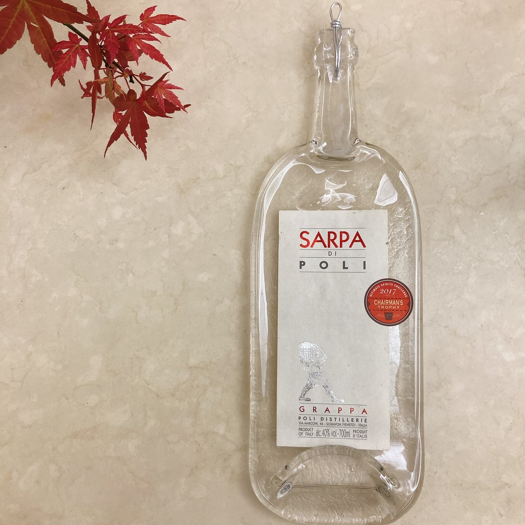 义式白兰地SARPA ORO DI POLI  25 周年特殊纪念版酒瓶挂饰 - 摆饰 - 玻璃 
