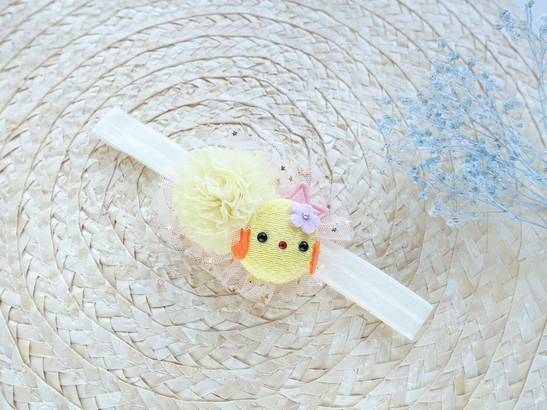 Baby Headband 。黄色小鸡 BB 婴儿宝宝 头带 发带 (米黄色) - 其他 - 其他材质 黄色
