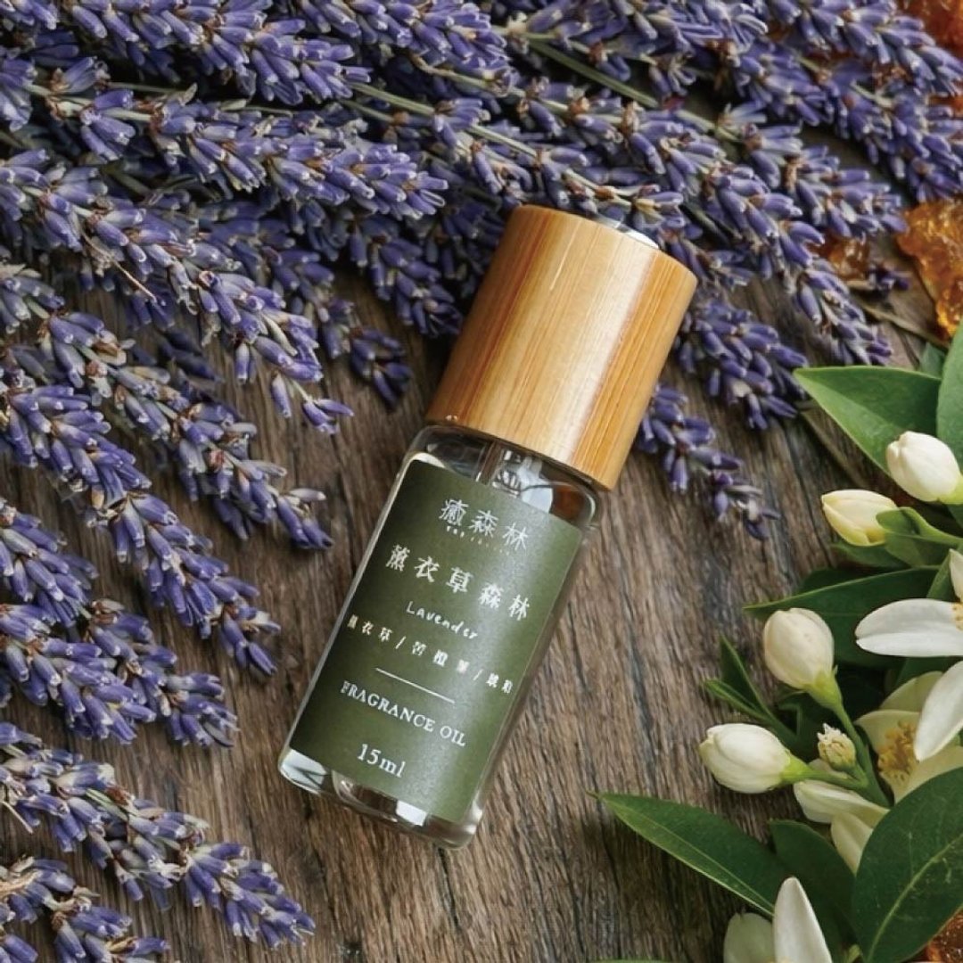 愈森林薰衣草空间香氛油 15ml | 薰衣草花草香氛 | 居家扩香香氛油 - 香薰/精油/线香 - 玻璃 卡其色
