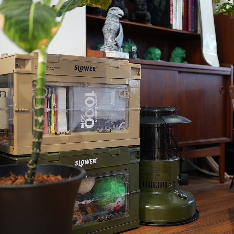 【日本 SLOWER】 三开折叠收纳箱(两色可选) - 收纳用品 - 塑料 多色