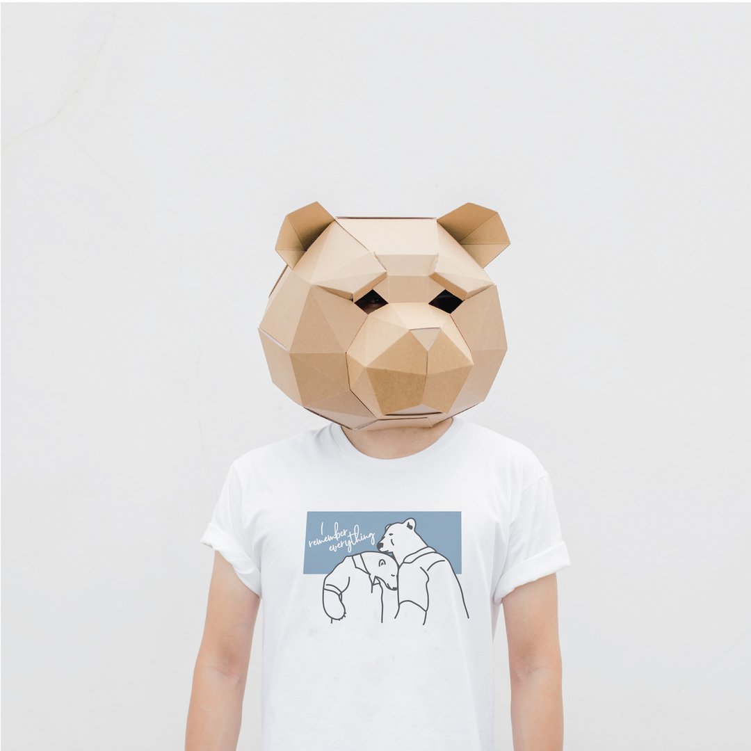 I REMEMBER EVERYTHING, Changeable color t-shirt - 中性连帽卫衣/T 恤 - 棉．麻 白色