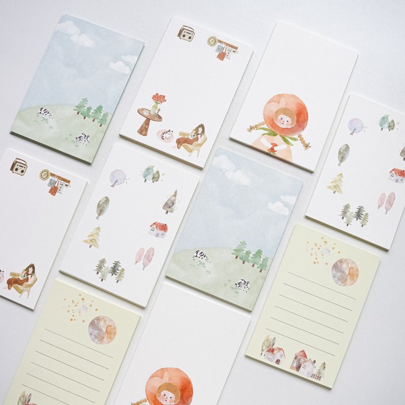 A7/M5 盐系手帐便签内页素材 - 纸胶带 - 纸 多色